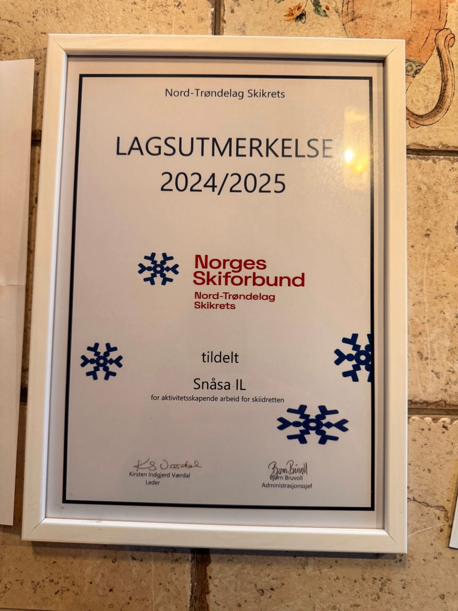 Heder til Snåsa IL Ski
